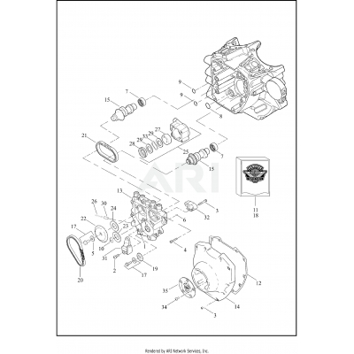 CAMSHAFTS AND CAMSHAFT COVER - TWIN CAM 110™