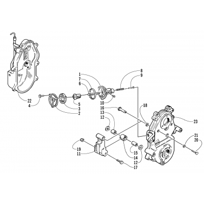 DROPCASE AND CHAIN TENSION ASSEMBLY (OPTIONAL)