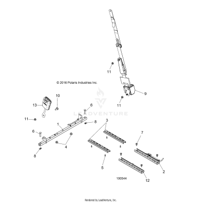 BODY, SEAT MOUNTING AND BELT - A17DAH57A5 (100544)