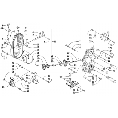 DROPCASE AND CHAIN TENSION ASSEMBLY (ESR)