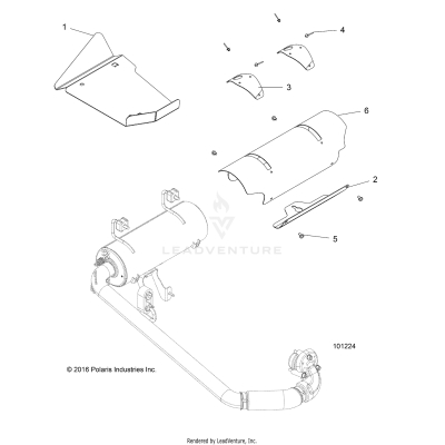 ENGINE, EXHAUST SYSTEM, SHIELDS - A17DAH57A5 [101224]