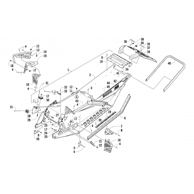 CHASSIS, REAR BUMPER, AND SNOWFLAP ASSEMBLY