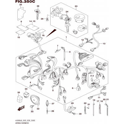 WIRING HARNESS (VL800L6 E33)