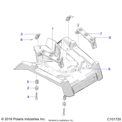 BODY, FRONT RACK - A25SGE95CT/ET (C101720)