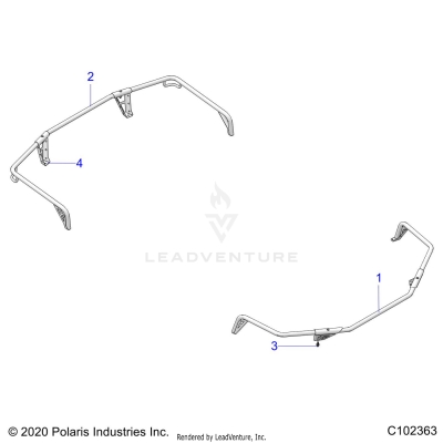 BODY, RACK EXTENDERS - A25SXD95A9 (C102363)
