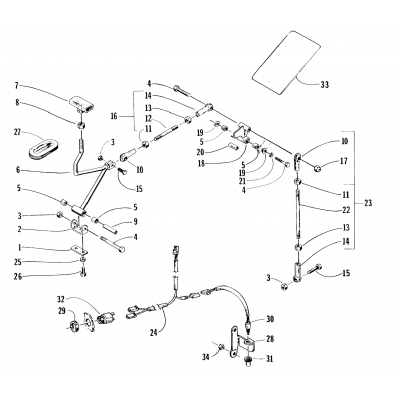 REVERSE SHIFT LEVER ASSEMBLY