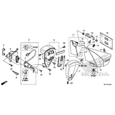 SIDE COVER / TOOLS / COMBINATION SWITCH