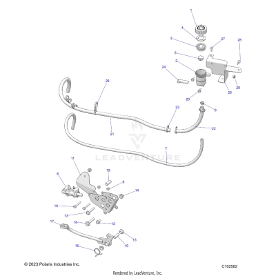BRAKES, BRAKE PEDAL and MASTER CYLINDER - A25SGE95CT/ET (C102582)