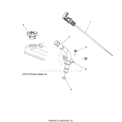 ENGINE, OIL DIPSTICK - A17DCE87AU (49RGRDIPSTICK15RZR900)