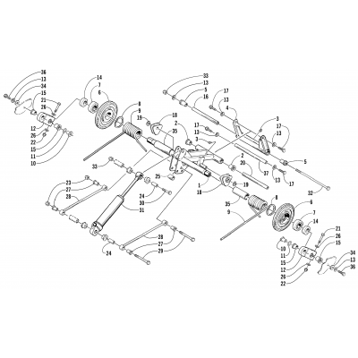 REAR SUSPENSION REAR ARM ASSEMBLY