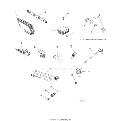 ELECTRICAL, SWITCHES, SENSORS, ECU and CONTROL MODULES - A19SXE95FR (101247)