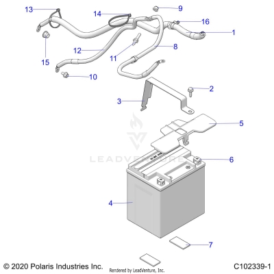 ELECTRICAL, BATTERY - A25SLZ95AF (C102339-1)