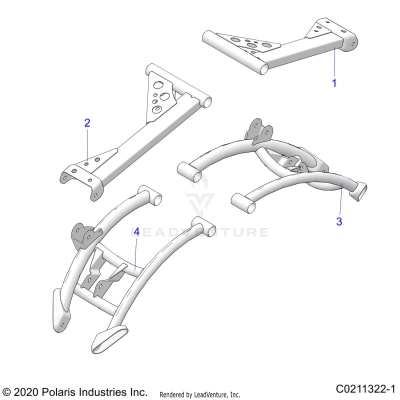 SUSPENSION, REAR CONTROL ARMS - A25SYY95AH (C0211322-1)