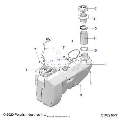 FUEL SYSTEM, FUEL TANK - A24SXR95AM (C102218-3)