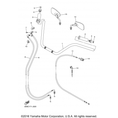 Steering Handle Cable