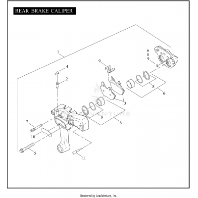 REAR BRAKE CALIPER