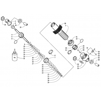 FRONT SUSPENSION SHOCK ABSORBER