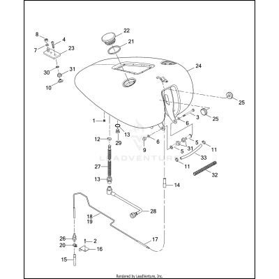 FUEL TANK - FXSTD - FUEL INJECTED