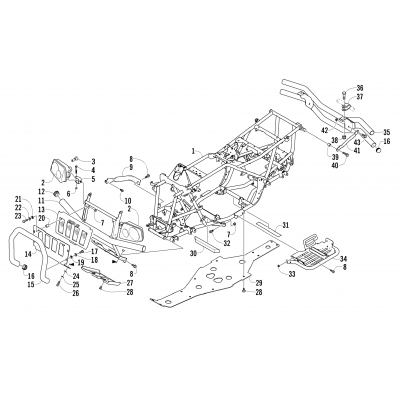 FRAME AND RELATED PARTS