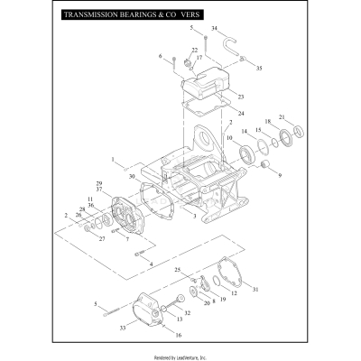 TRANSMISSION BEARINGS & COVERS