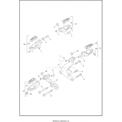 FOOTRESTS - XG750A