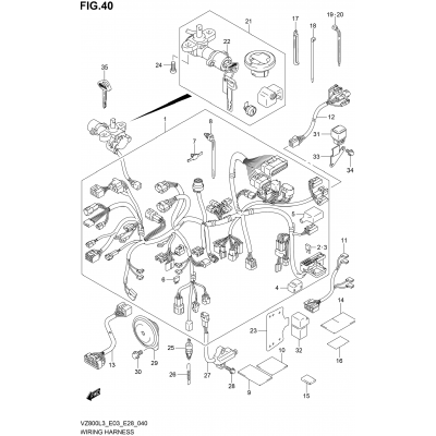 WIRING HARNESS (VZ800L3 E28)