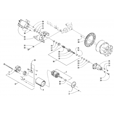 ELECTRIC START - STARTER MOTOR