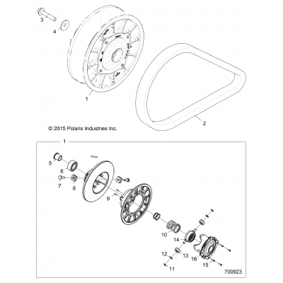 Drive Train, Secondary Clutch