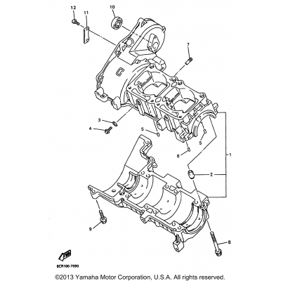 Crankcase For Vx600