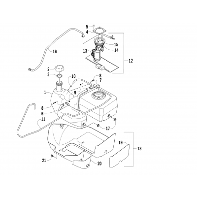 GAS TANK ASSEMBLY