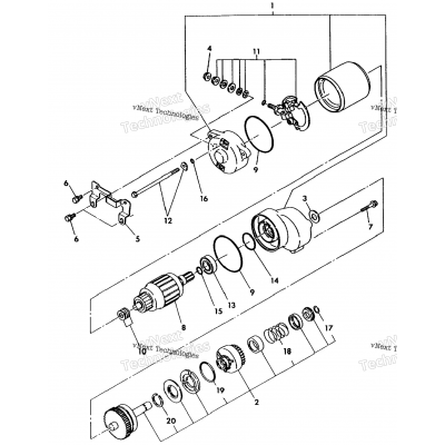 Starting Motor Assembly Trail Boss