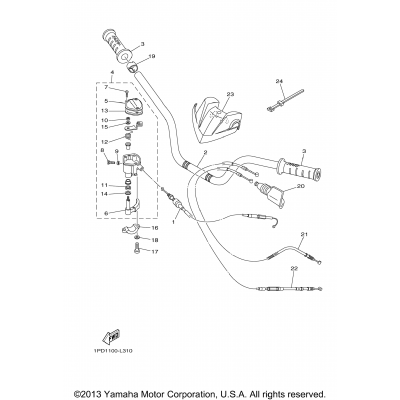 Steering Handle Cable