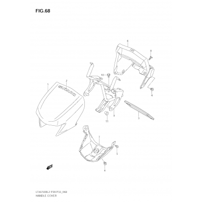 HANDLE COVER (LT-A750X L2 E28)