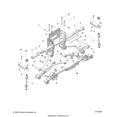 SUSPENSION, TORSION BAR - A25SKE57C1/CK/E1/EK (C102638)