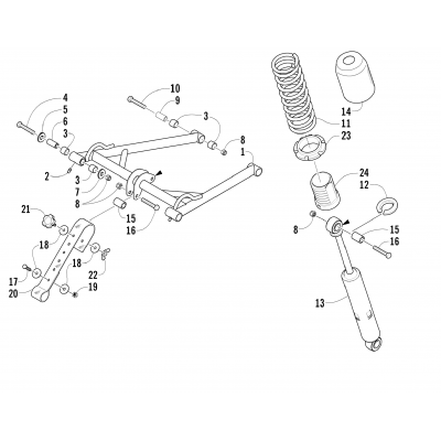 REAR SUSPENSION FRONT ARM ASSEMBLY