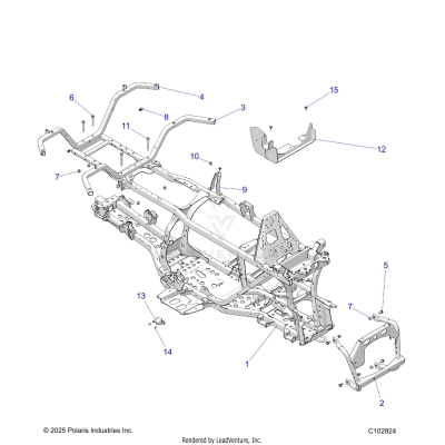 CHASSIS, FRAME - A25SJE57CP/EP (C102824)