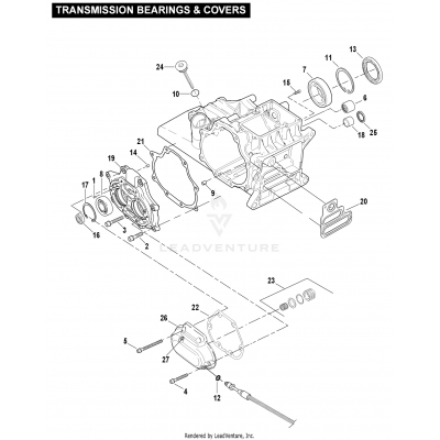 TRANSMISSION BEARINGS & COVERS