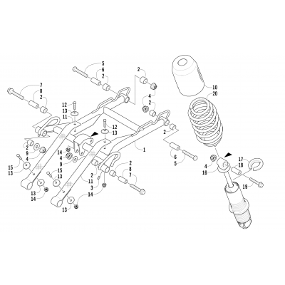 REAR SUSPENSION FRONT ARM ASSEMBLY