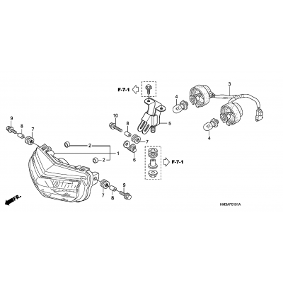 HEADLIGHT (TRX300EX'07-)