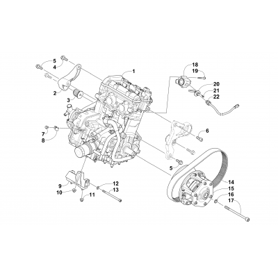 ENGINE AND RELATED PARTS