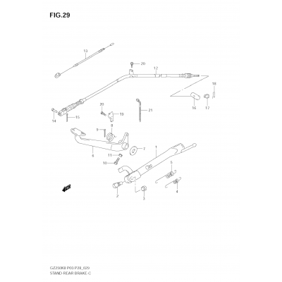 STAND - REAR BRAKE