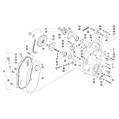 DRIVE/DROPCASE ASSEMBLY