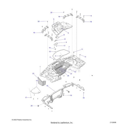 BODY, REAR RACK - A25SXZ85A9/AM/AP (C102698)