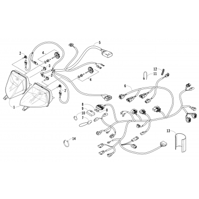 HEADLIGHT AND WIRING ASSEMBLIES