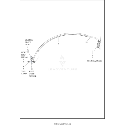 WIRE HARNESS, REAR LIGHTING