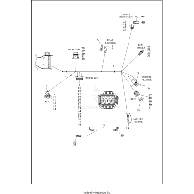 WIRING HARNESS, MAIN, ABS - FLHP (8 OF 9)