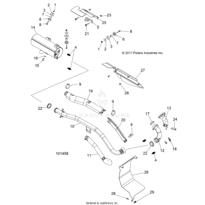 ENGINE, EXHAUST - A19SWE57B1 [101458]