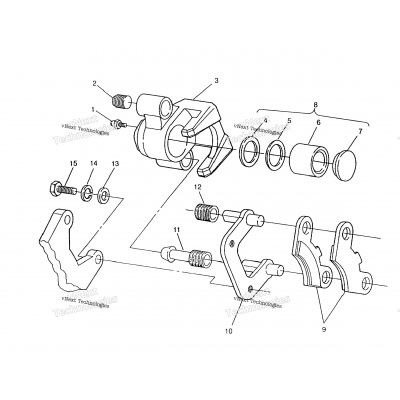 Middle Axle Brake Assembly 6X6 400L, Swedish & Norwegian N948740