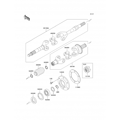 Drive Shaft-Rear(H1)