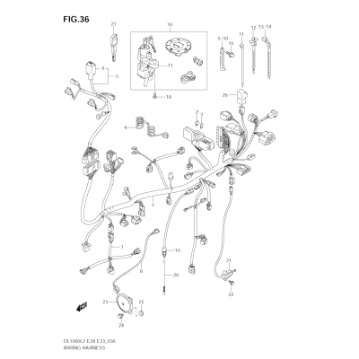 WIRING HARNESS (DL1000 L2 E28)